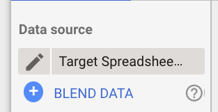 Blend Data in Google Data Studio