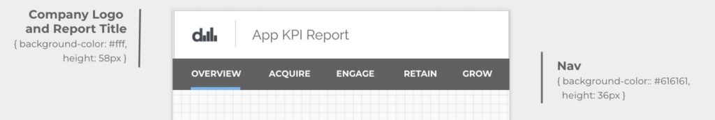 Our Data Studio Mobile Nav with settings